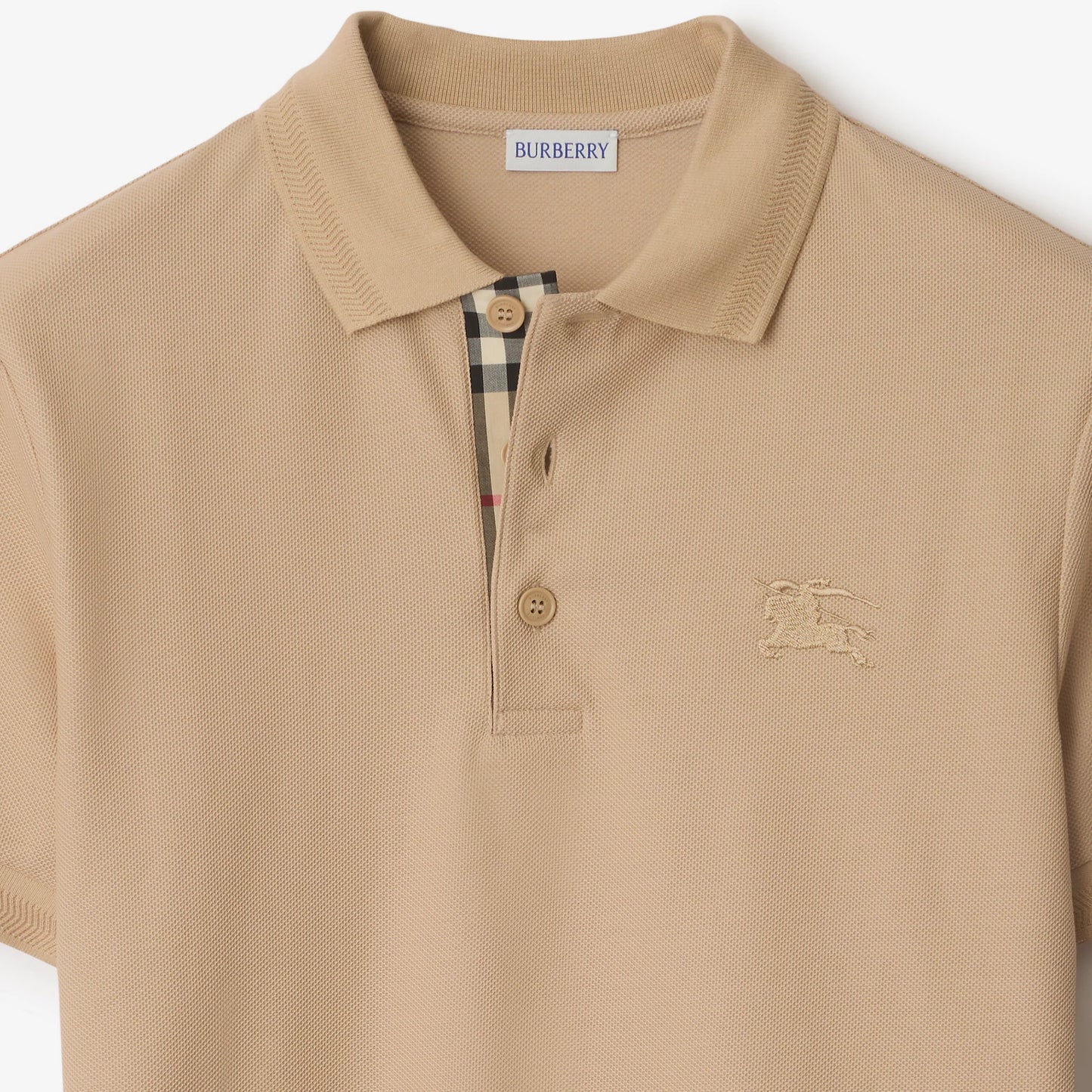 Burberry Polo Cotton Shirt Beige