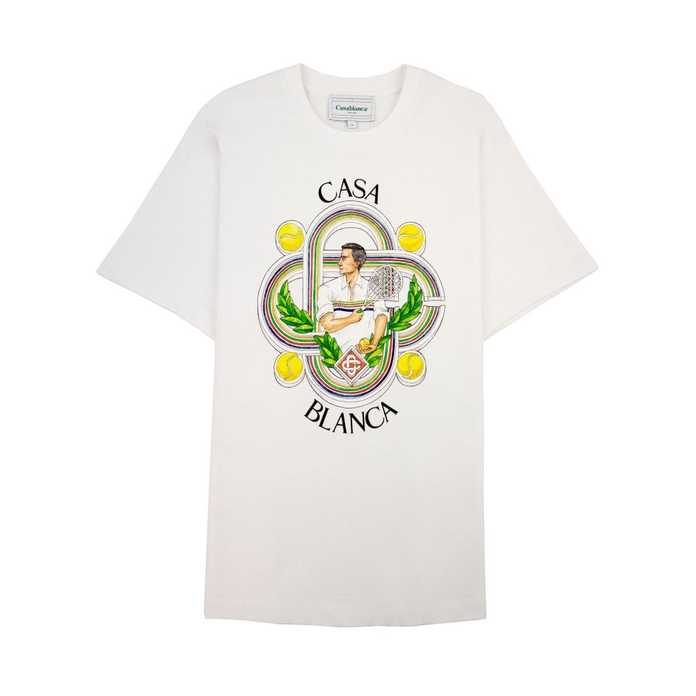 Casablanca Le Joueur Organic Cotton-jersey T-shirt White