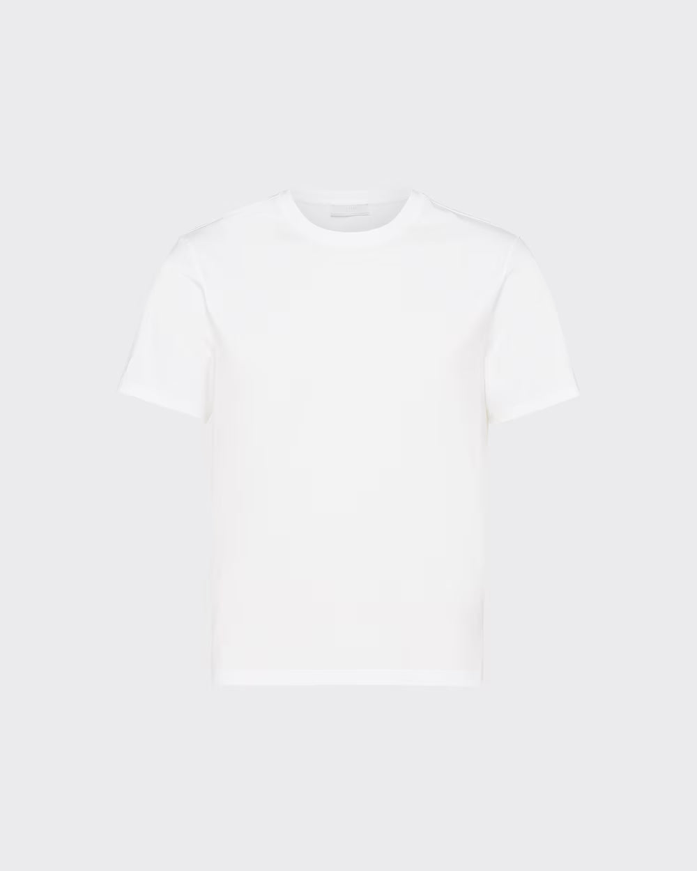 Prada Stretch-Cotton T-Shirt (White)