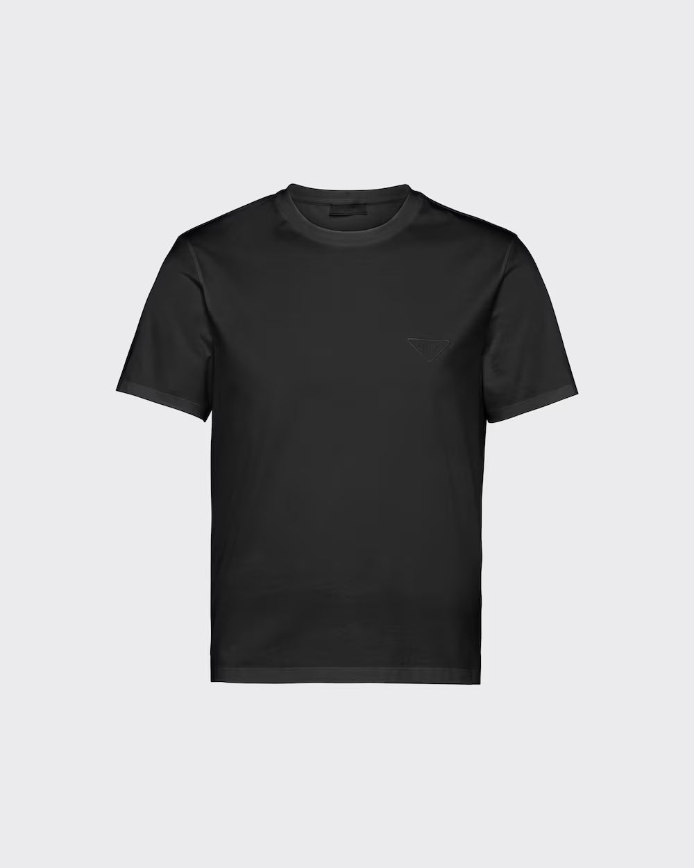 Prada Stretch-Cotton T-Shirt (Black)