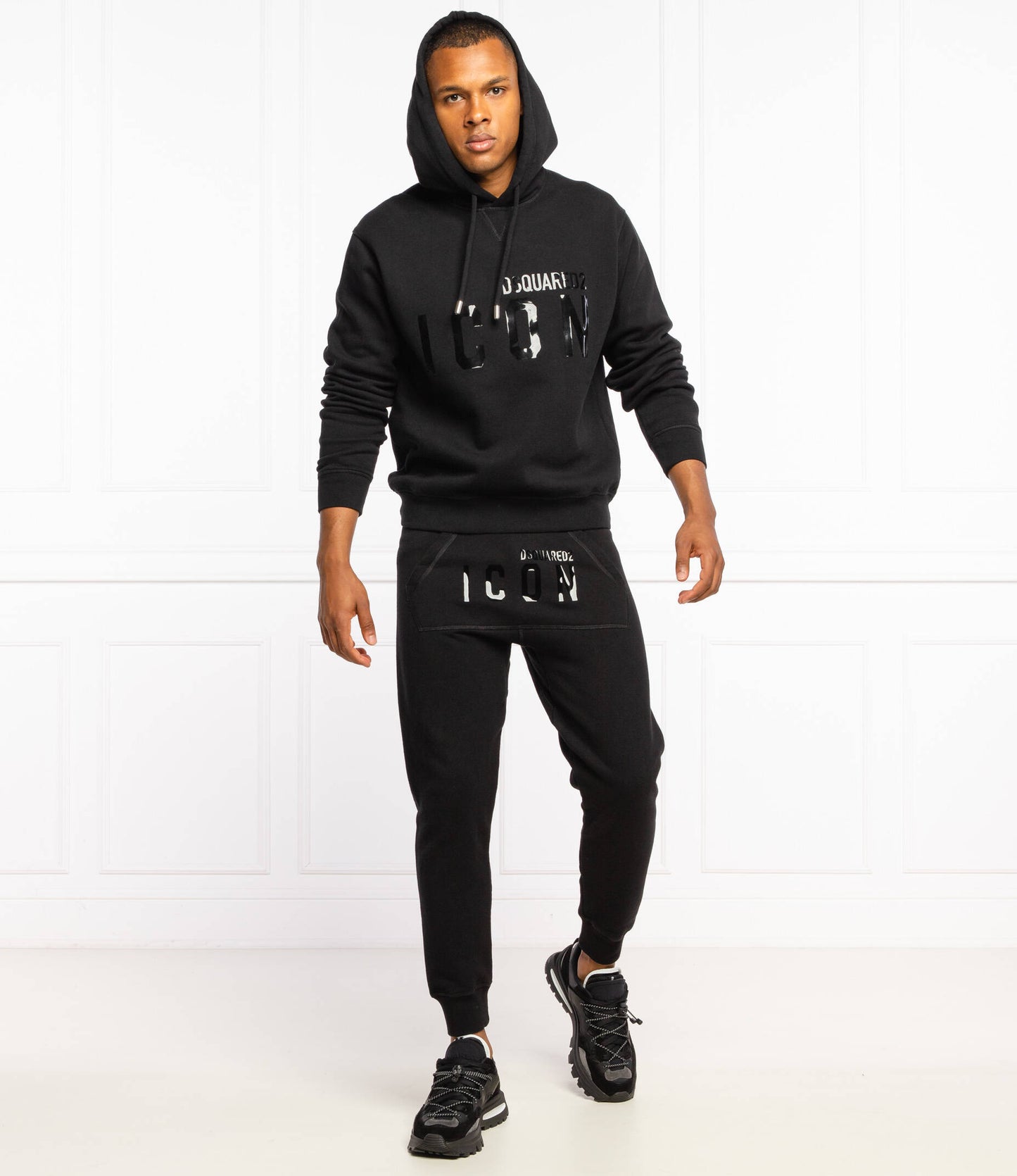 Dsquared Black Tonal Tracksuit