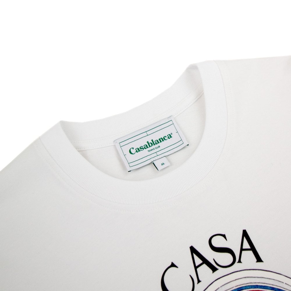 Casablanca Le Joueur Organic Cotton-jersey T-shirt White