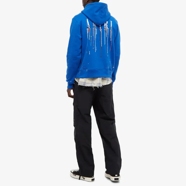 AMIRI Embroidered Paint Drip Core Logo Hoodie