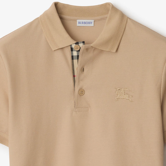 Burberry Polo Cotton Shirt Beige