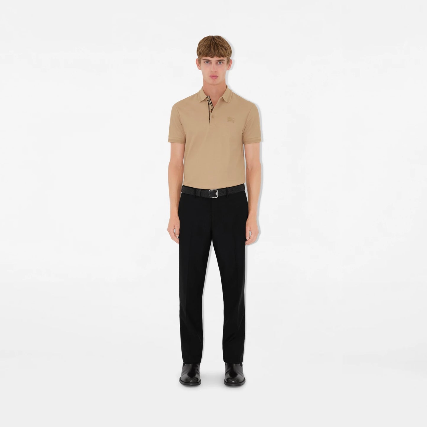 Burberry Polo Cotton Shirt Beige