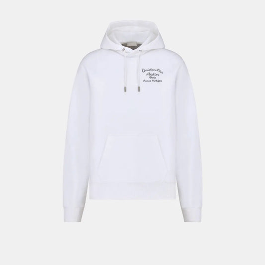 Dior Atelier CD Hooded Sweatshirt White