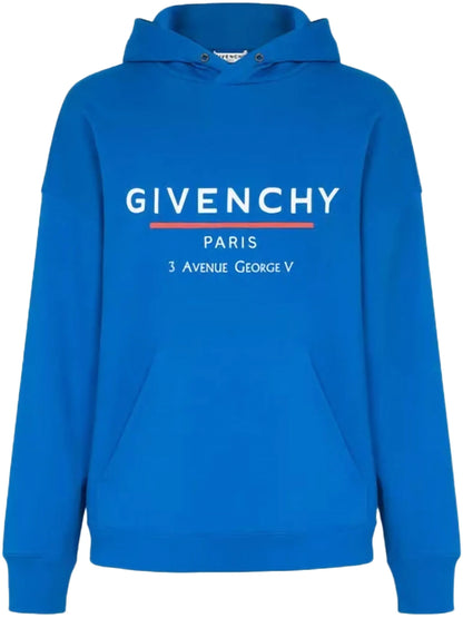 Givenchy Address Hooded Sweatshirt Ocean Blue