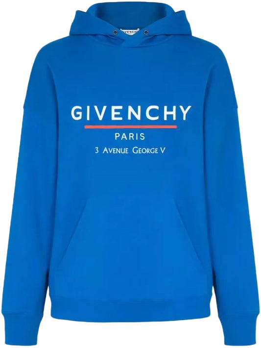 Givenchy Address Hooded Sweatshirt Ocean Blue