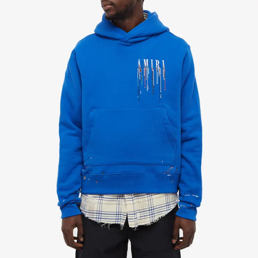 AMIRI Embroidered Paint Drip Core Logo Hoodie
