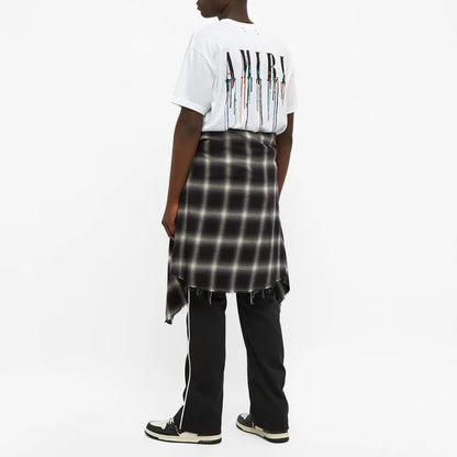 AMIRI Paint Drip Logo-Print Cotton T-Shirt