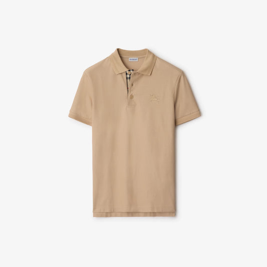 Burberry Polo Cotton Shirt Beige
